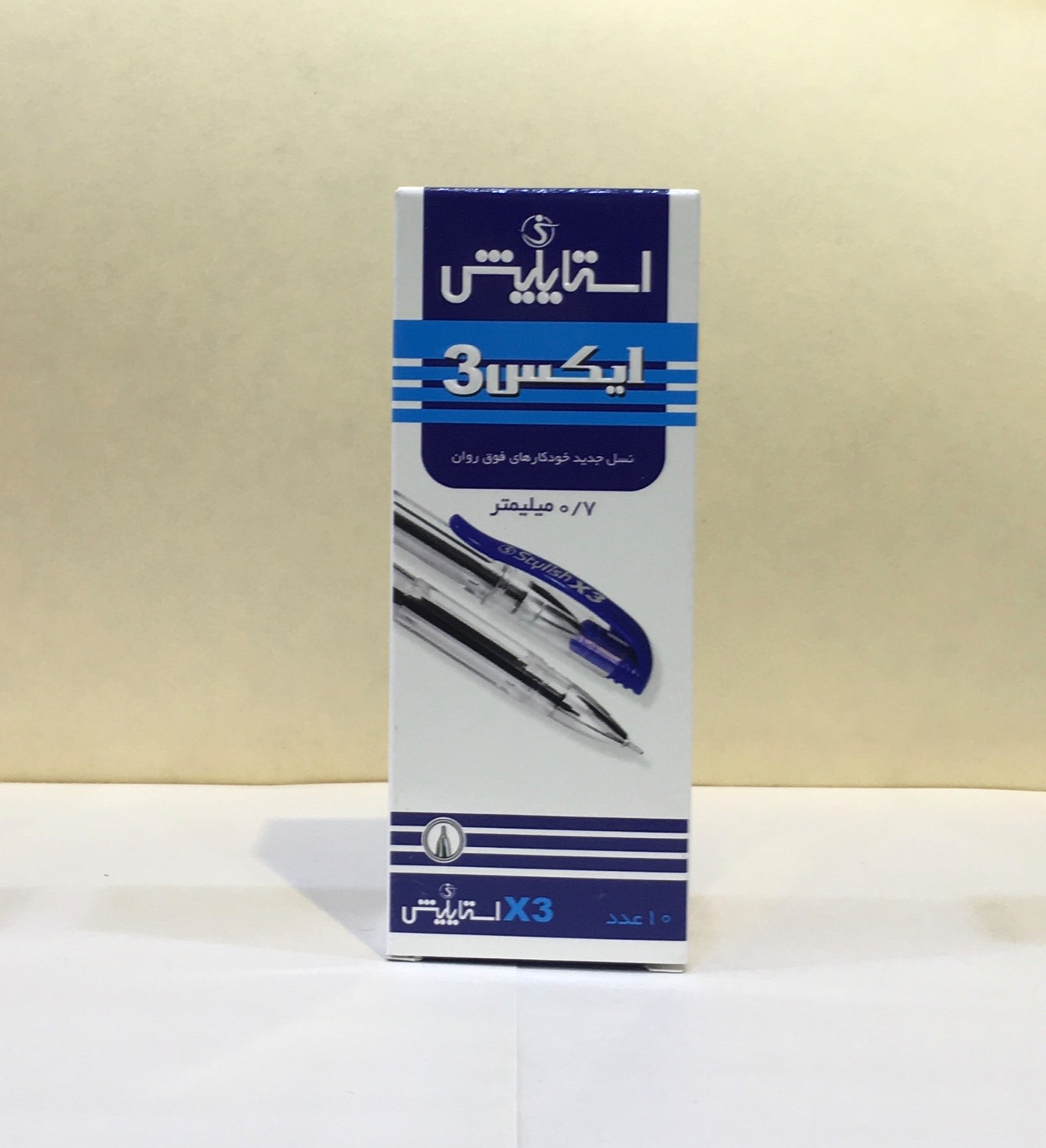 خودکار X3 نوک 0.7 در سه رنگ آبی و قرمز و مشکی