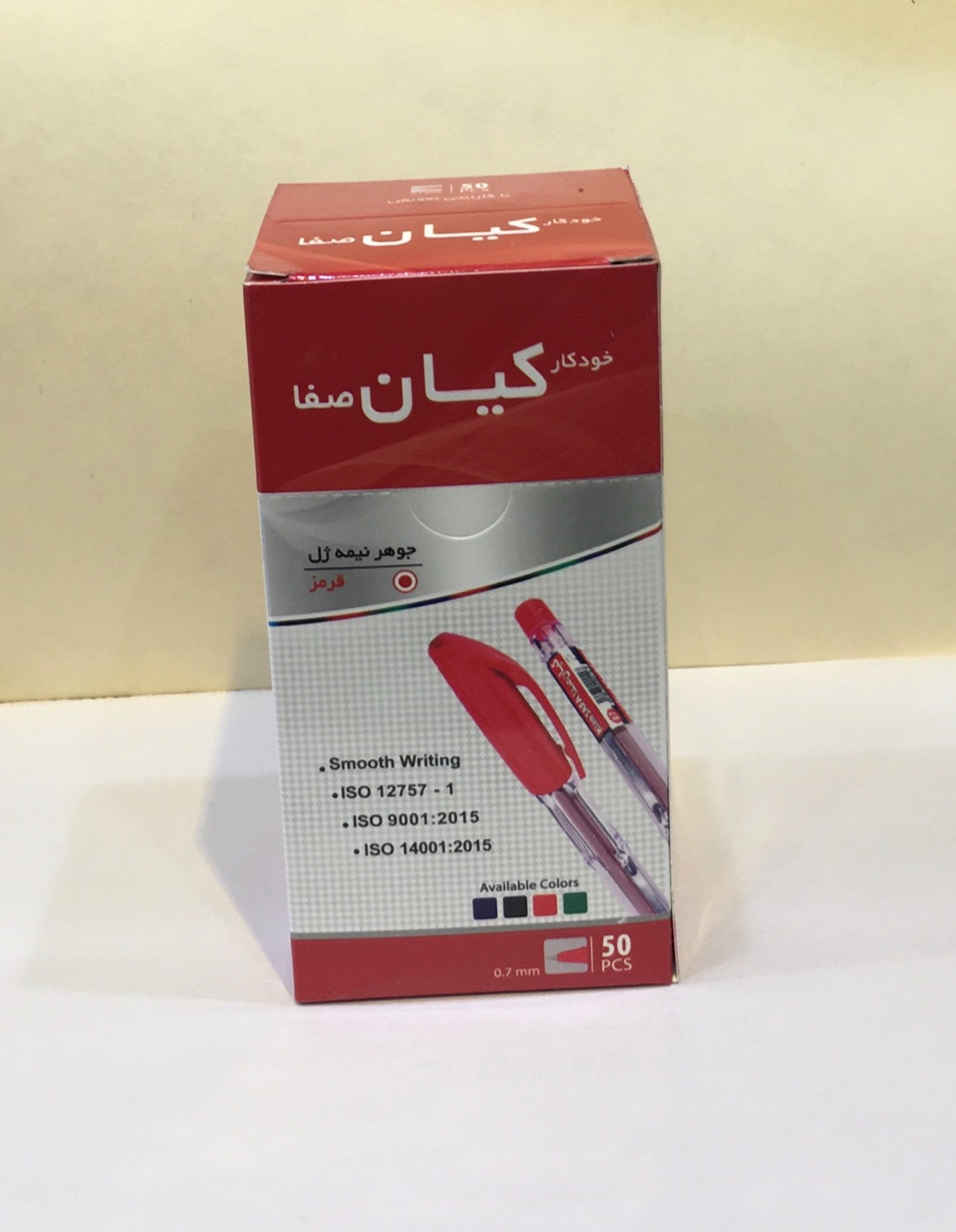 خودکار کیان نوک 0.7 در سه رنگ آبی و قرمز و مشکی