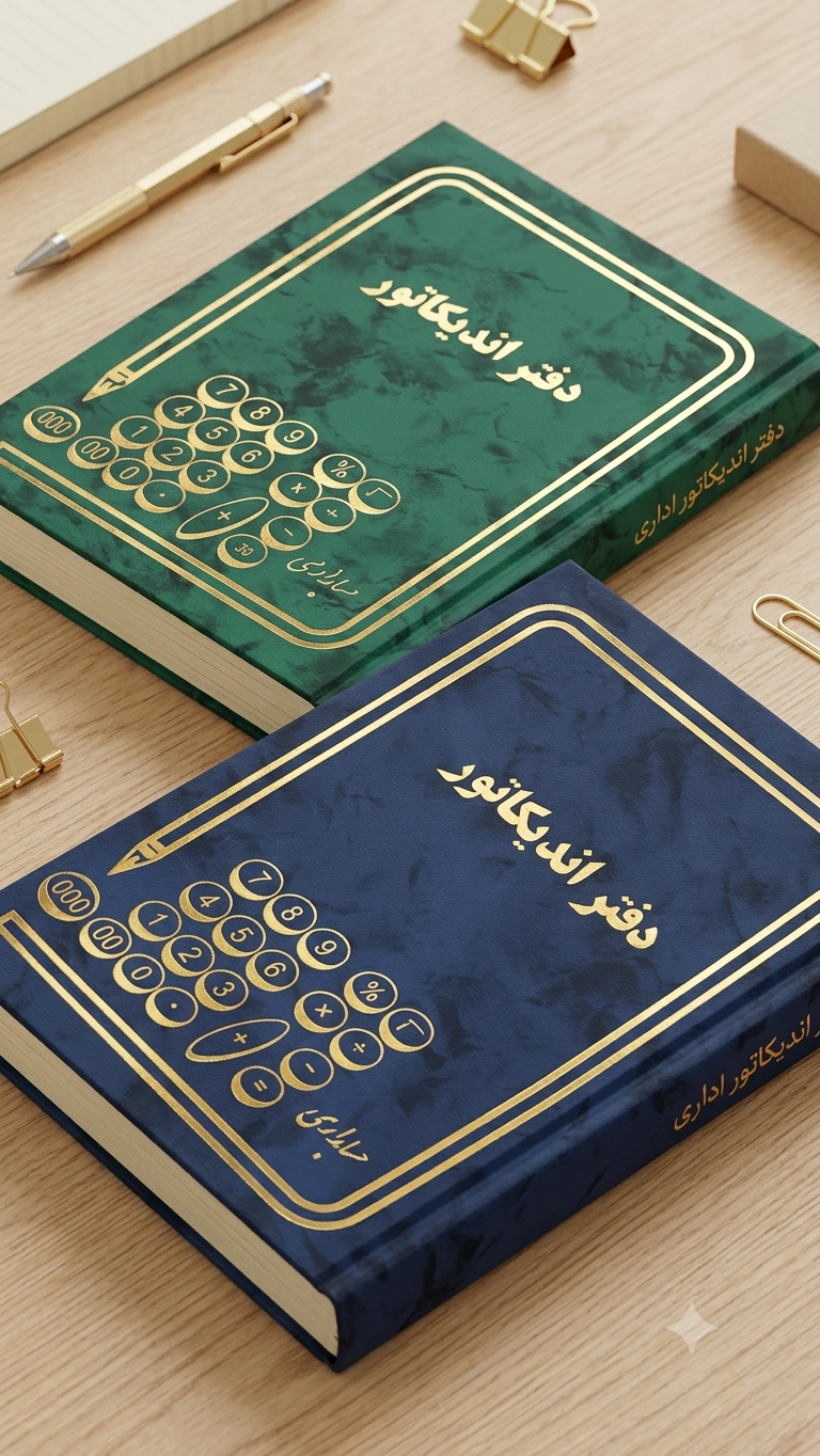 دفتر اندیکاتور اداری سایز وزیری